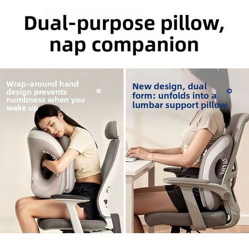 New Inflatable Neck Protection Pillow & Back Support Cushion, Portable Foldable Ideal for Office & Travel