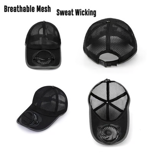 🧢2026 Pro Outdoor Cooling Hat: Dual-Power Fan Cap