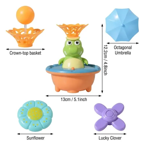 Baby Bath Toy Crocodile Water Spray Light Up Bath Toy