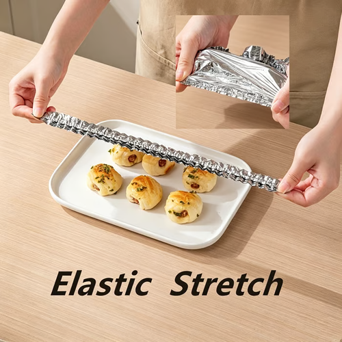 100-Count Reusable Aluminum Foil Thermal Food Cover — Heat-Retaining, Washable & Freshness-Preserving Kitchen Essential