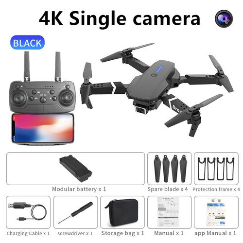 Hot Sale🔥60%OFF🔥Professional Drone E88 4k wide-angle HD camera WiFi fpv height Hold Foldable RC quadrotor helicopter Camera-free children's toys