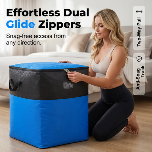 📦 60% OFF NOW! 🧳 Collapsible Storage and Moving Bag – Heavy-duty handles & zippered closure – Folds flat, perfect for moving, travel or closet organization – reusable & easy to clean 🏠