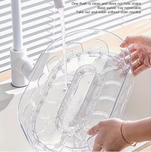 Hot Sale🔥60%OFF🔥360 Rotating Refrigerator Storage Box Multifunctional Spice Organizer Simple Drink Tray for Kitchen Countertop