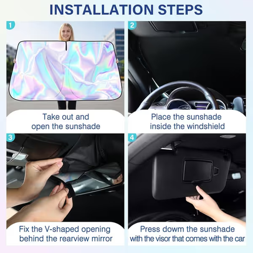 🔥60%OFF🔥🌊Hot Sale-💥2026 Foldable Anti-UV Windshield Sunshade