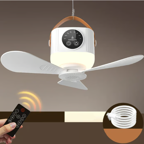 ⏰ Limited-time offer: on the rechargeable ceiling fan with LED! 🌬️✨