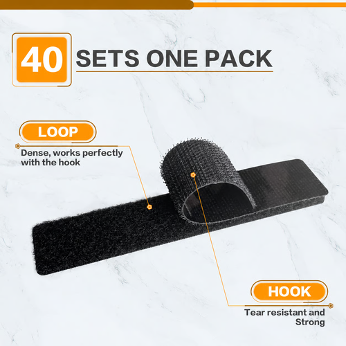 Hot Sale🔥60%OFF🔥Heavy Duty Hook and Loop Strips with Adhesive  Set of 40 units