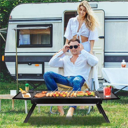 Smokeless Foldable BBQ Grill – Stainless Steel, Multi‑Functional with Adjustable Heat, Easy Clean for Any Outdoor Feast