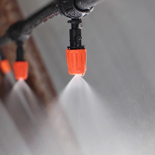 15m 15-Nozzle Fog Cooled Automatic Irrigation System – Misting Cooling Kit with Hose & Accessories
