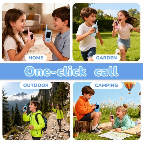 Hot Sale🔥60%OFF🔥2PCS Video Walkie Talkie For Kids 2-inch HD Screen Rechargeable Toys for Indoor Camping Travel