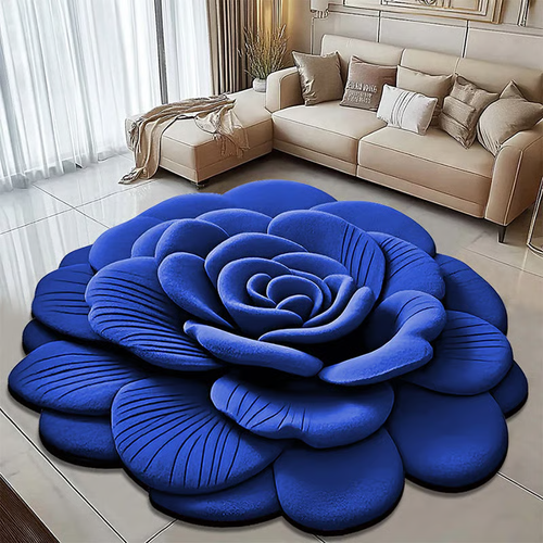 Floral Plush & Diatomaceous Earth Floor Mat