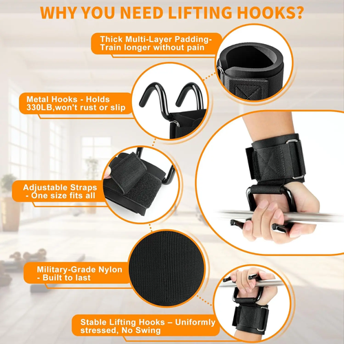 Limited-time🔥50%OFF🔥Better Form Weight Lifting Wrist Hook Straps