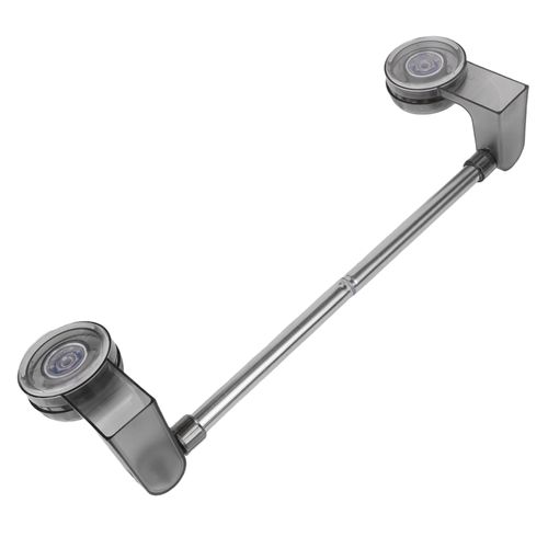 2‑Pack Suction Cup Wall Towel Rack – No Drilling, Retractable Towel Holder for Kitchen & Bathroom, Self‑adhesive Storage Shelf