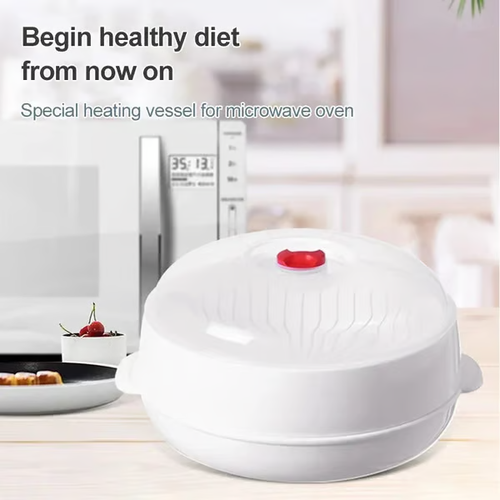 🔥Hot Sale🔥 2-Tier Square Microwave Steamer – Multifunctional Heating & Thermal Insulation Utensil