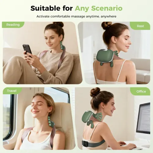 Bionic Finger Pressure Neck Massager Back and Shoulder Massager Electric Kneading Neck Deep Massage Muscle Relax