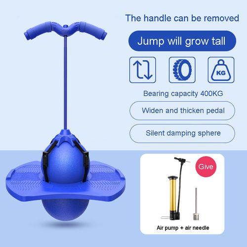 Bounce Jump Trick Board with Handle and Pump High Jump Toy Pogo Ball Safe and Fun for Kids Boys Girls Indoor & Outdoor Play