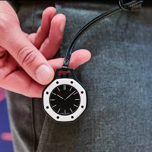 2026 New Fashion Collaboration Pocket Watch – Stylish Quartz Wristwatch, Waterproof, Leather Strap, Pendant Hanging Watch