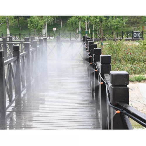 15m 15-Nozzle Fog Cooled Automatic Irrigation System – Misting Cooling Kit with Hose & Accessories