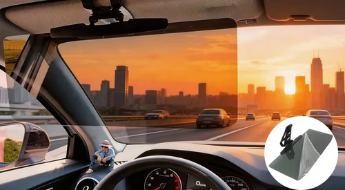 Limited-time🔥50%OFF🔥Car Sun Visor With Polarized Glare Protection