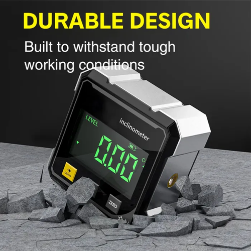2026 New 4-Side Magnetic Digital Angle Gauge with Laser