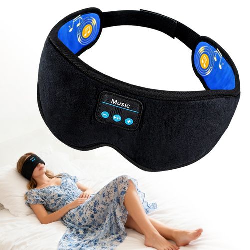 Hot Sale🔥60%OFF🔥Wireless 3D Eye Mask Bluetooth 5.0 with Built-in HD Speaker Music Play Sleeping Headphones Super Soft Sleeping Headband