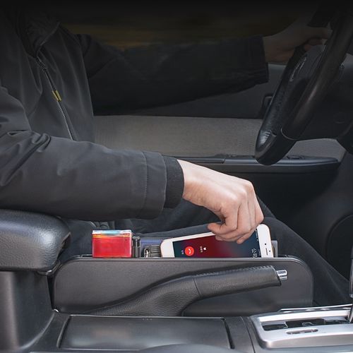 2-in-1 Car Steering Wheel Desk & Seat Gap Organizer Tray