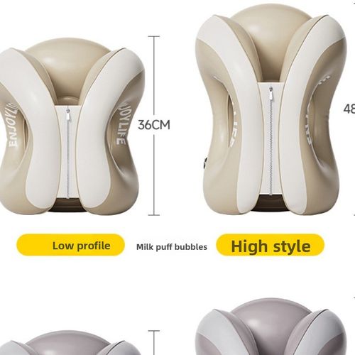 New Inflatable Neck Protection Pillow & Back Support Cushion, Portable Foldable Ideal for Office & Travel
