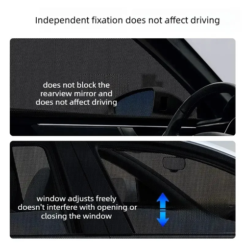 Hot Sale🔥60%OFF🔥Car Anti‑Mosquito Screen（Net）, 4 Pack Car Sunshade Curtain, Mosquito Net For Car Glass, Privacy Window Mesh