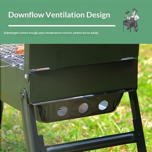 Smokeless Foldable BBQ Grill – Stainless Steel, Multi‑Functional with Adjustable Heat, Easy Clean for Any Outdoor Feast