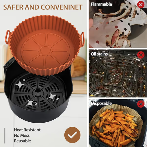 🔥Air Fryer Silicone Baking Tray🍟4PCS set
