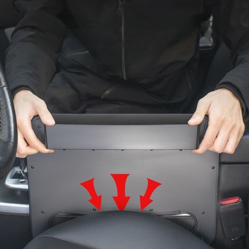2-in-1 Car Steering Wheel Desk & Seat Gap Organizer Tray