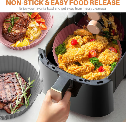 🔥Air Fryer Silicone Baking Tray🍟4PCS set