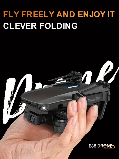 Hot Sale🔥60%OFF🔥Professional Drone E88 4k wide-angle HD camera WiFi fpv height Hold Foldable RC quadrotor helicopter Camera-free children's toys