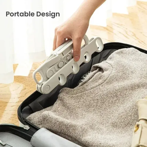 Hot Sale🔥60%OFF🔥2PCS 5-Hole Portable Clothes Hanger Foldable Travel Drying Rack for Hotel Camping Backpacking