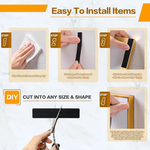 Hot Sale🔥60%OFF🔥Heavy Duty Hook and Loop Strips with Adhesive  Set of 40 units