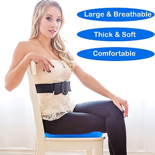 2-Count Value Pack Pressure Relief Cushion – Ergonomic Support for Chair, Car & Wheelchair