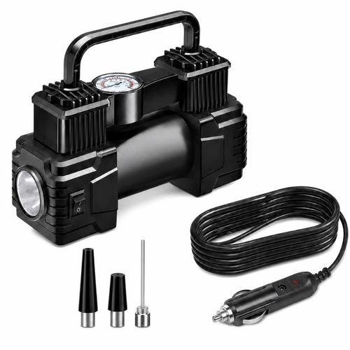 Hot Sale🔥60%OFF🔥Air Pump Tire Inflator Portable Air Compressor 150 PSI 12V Fast Inflation Car Tyre Inflator With LED Light For All Vehicle
