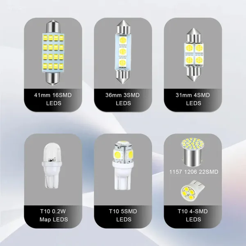 42 Pcs Interior Car Light Kit