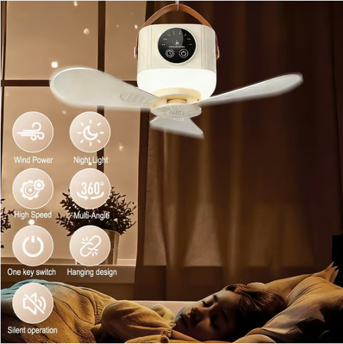 ⏰ Limited-time offer: on the rechargeable ceiling fan with LED! 🌬️✨