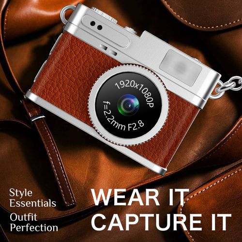 2025 New Nano Pocket Camcorder HD Video Recorder Webcam 1080P Vlogging Retro Camera for Travel Security Mini Digital Camera