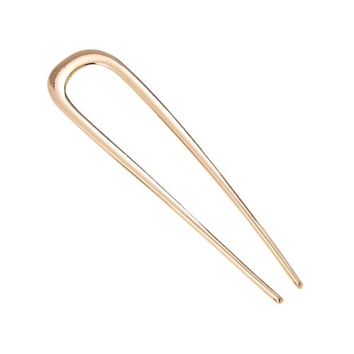 Simple U-shaped metal large hairpin ancient style electroplating color-preserving hairpin fashionable daily hairpin