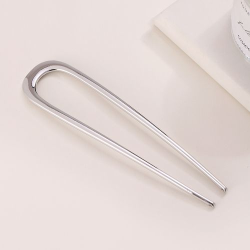Simple U-shaped metal large hairpin ancient style electroplating color-preserving hairpin fashionable daily hairpin