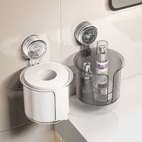 Simple and stylish waterproof wall-mounted transparent tissue box