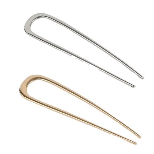 Simple U-shaped metal large hairpin ancient style electroplating color-preserving hairpin fashionable daily hairpin