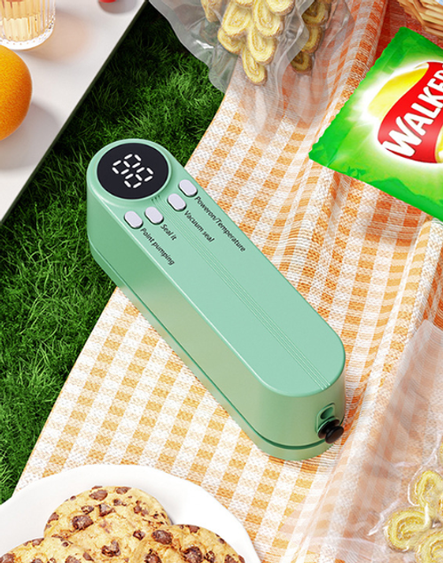Mini Wireless Vacuum Sealer Household Vacuum Food Bag Rechargeable Laminator Kitchen Packaging Machine