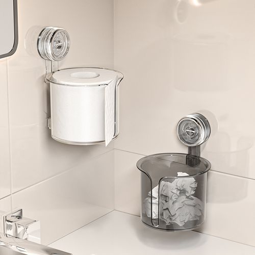 Simple and stylish waterproof wall-mounted transparent tissue box