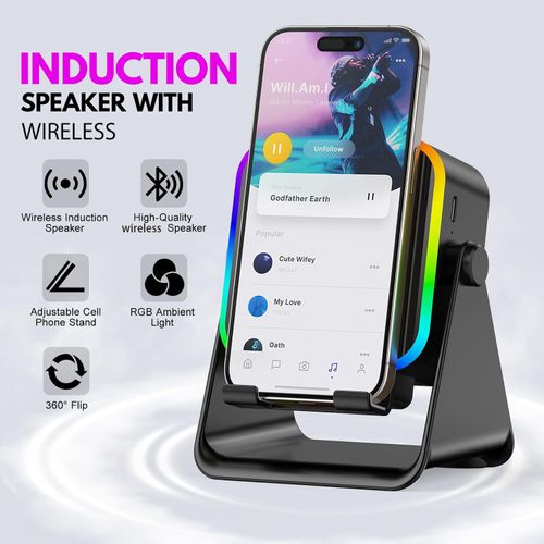 BeatPod G1 — Bluetooth Speaker with Wireless Phone Charger