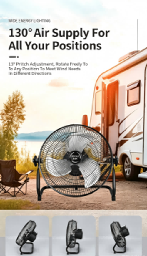 Solar Floor Fan