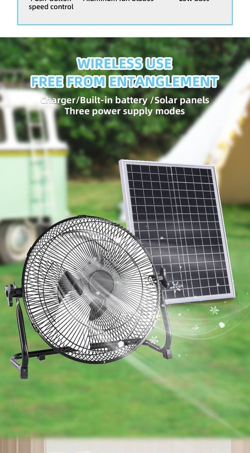 Solar Floor Fan