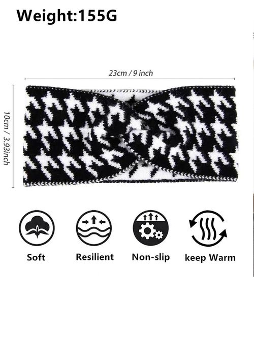 Women's Retro High Elasticity Knitted Headbands Set