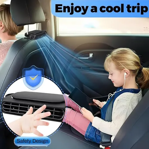 Seat Car Fan Portable USB Plug-in Three-speed